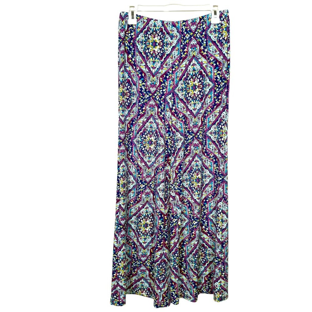 Chicos Block Print Palazzo Pants Size 0R 0 Regular US 4 / 6 Regular Multicolor - Picture 2 of 8